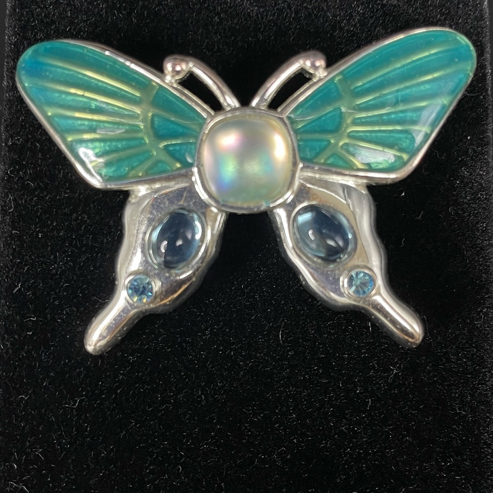Monet emerald color butterfly